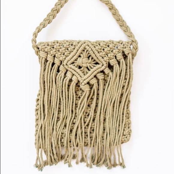 Macrame Crossbody Handbag - Picture 8 of 9